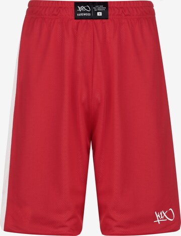 Loosefit Pantaloni sportivi 'Hardwood' di K1X in rosso: frontale