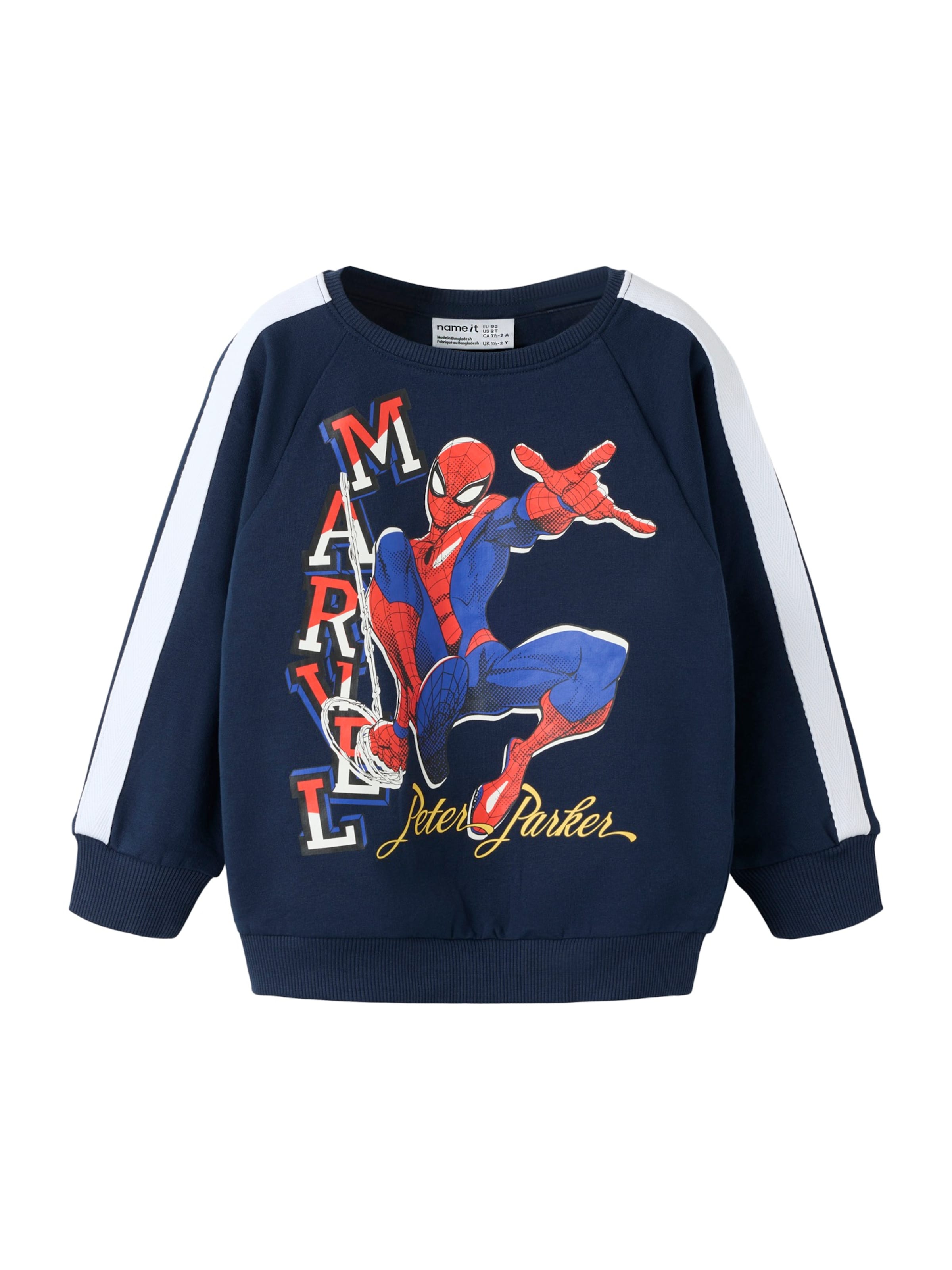 Sweat 'NMMOLINDO SPIDER' NAME IT en bleu : devant