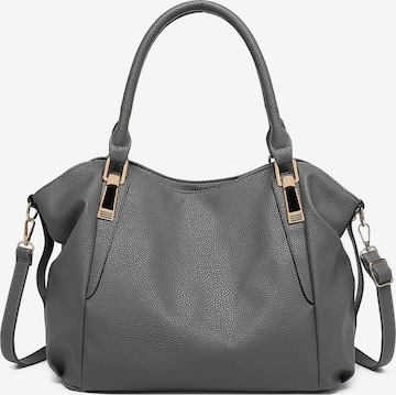 Miss Lulu Shoulder Bag in Grey: front