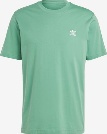 Tricou 'Trefoil Essentials' de la ADIDAS ORIGINALS pe verde: față