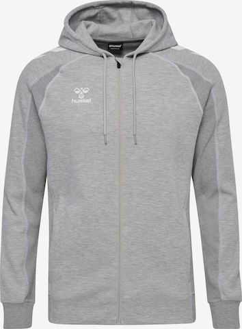 Hummel Sports sweat jacket 'Move 2.0' in Grey: front