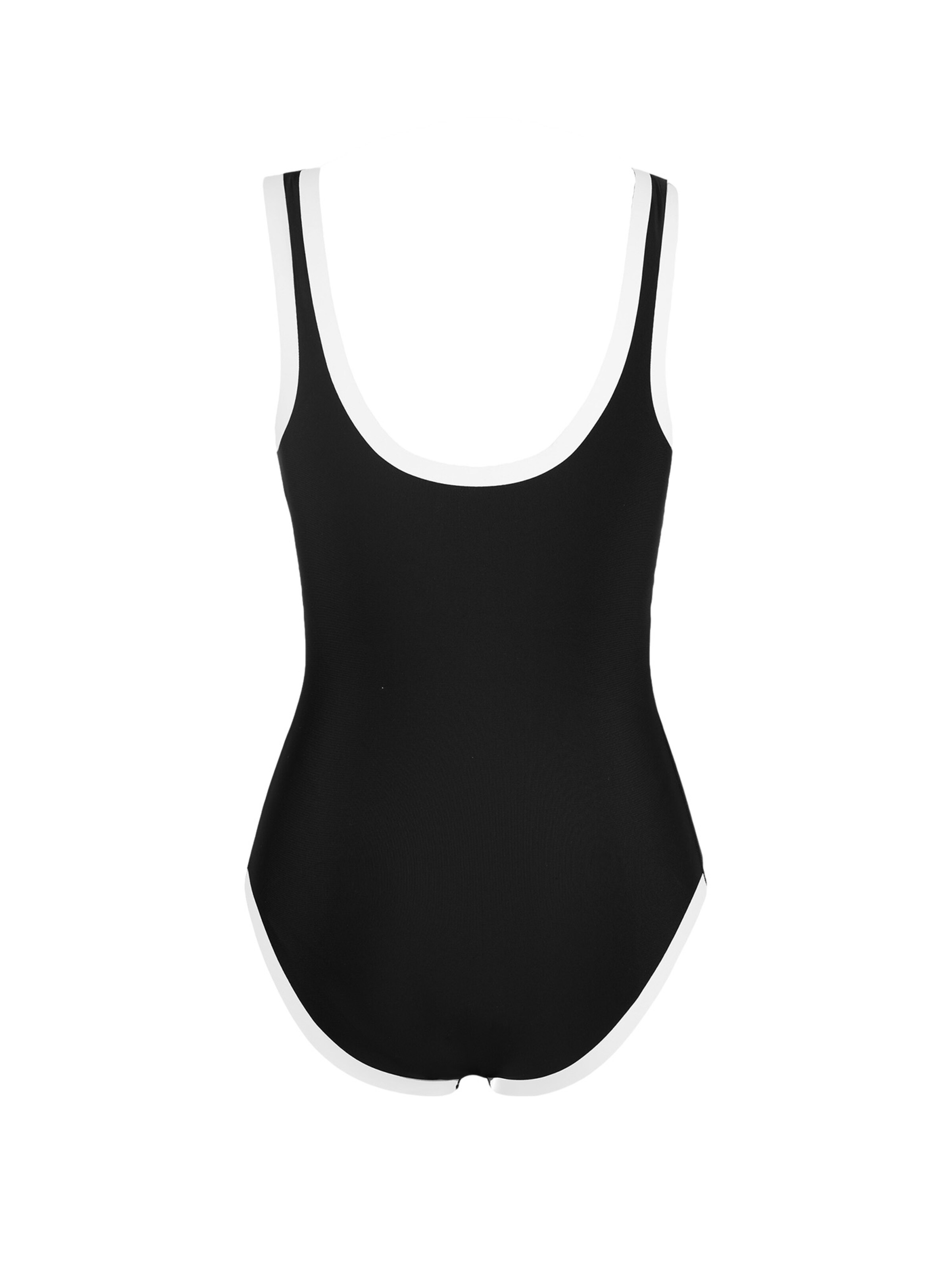 Cupshe Bustier Badeanzug‌‌‌‌‌‌‌‌ in Schwarz