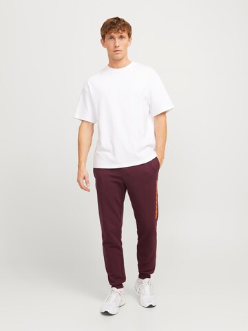 JACK & JONES Конический (Tapered) Штаны 'GORDON ALVIS' в Красный