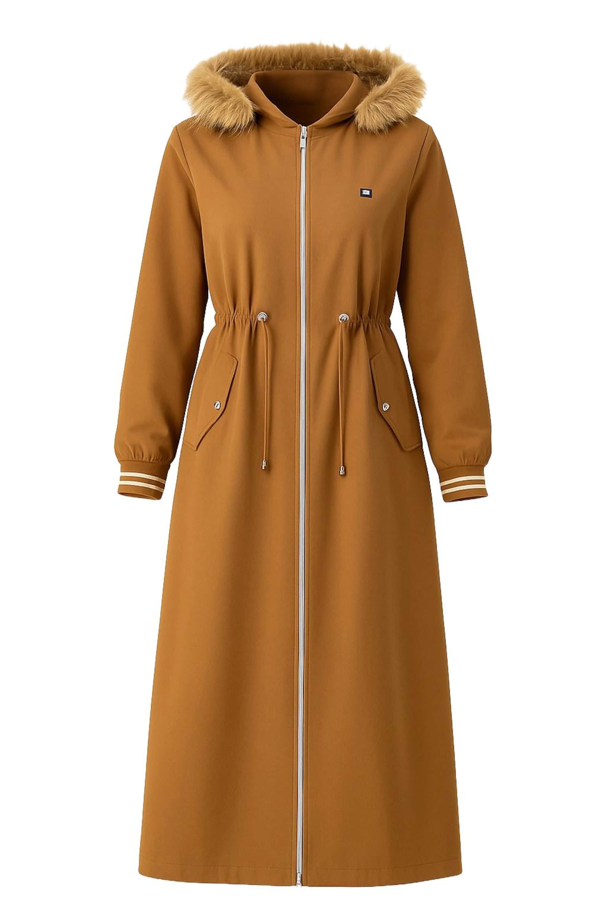 MODAMIHRAM Between-seasons parka in Brown: front