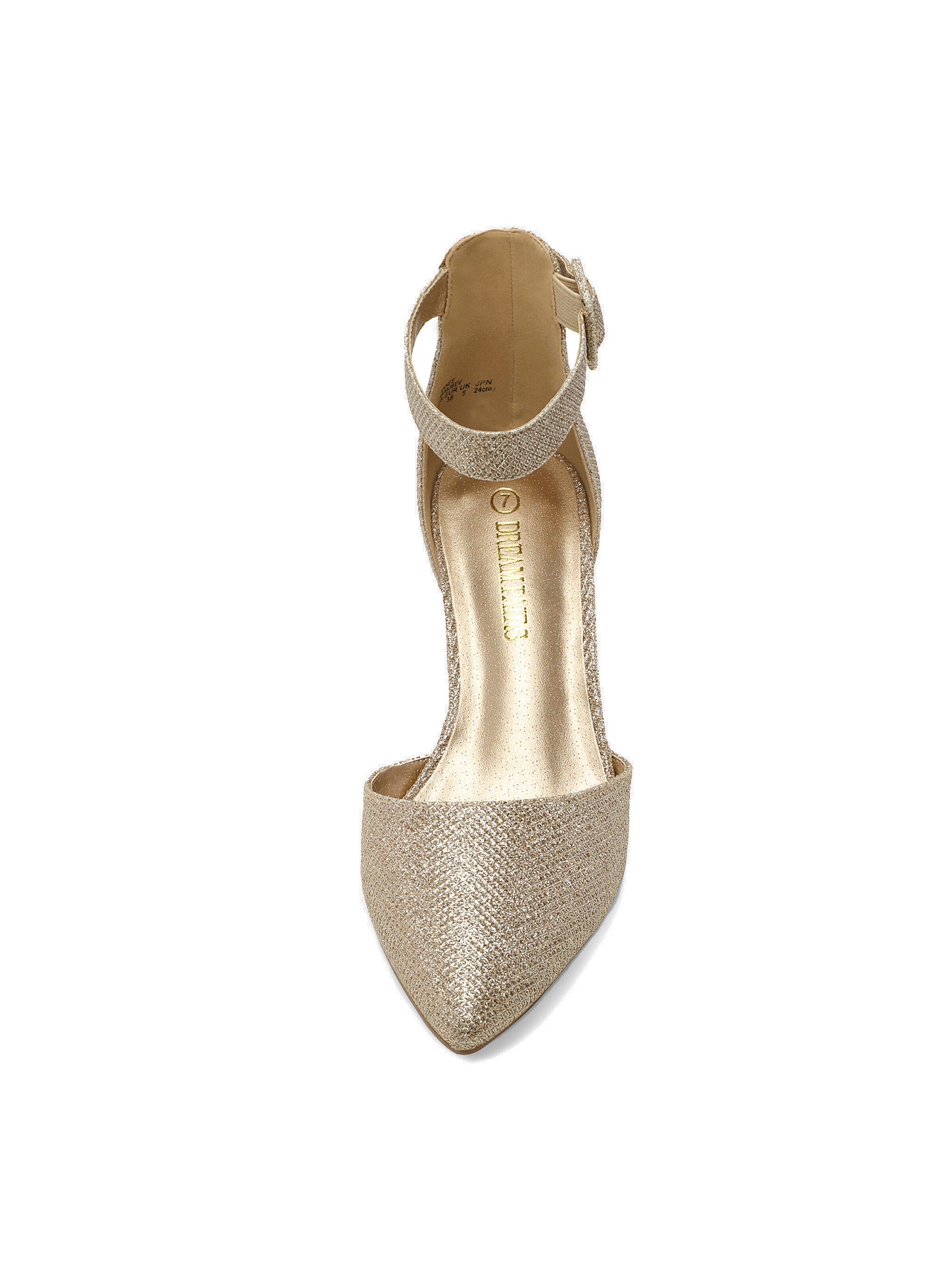Dream Pairs Pumps 'DREAM PAIRS Hochzeitsschuhe Damen Spangenpumps' in Gold