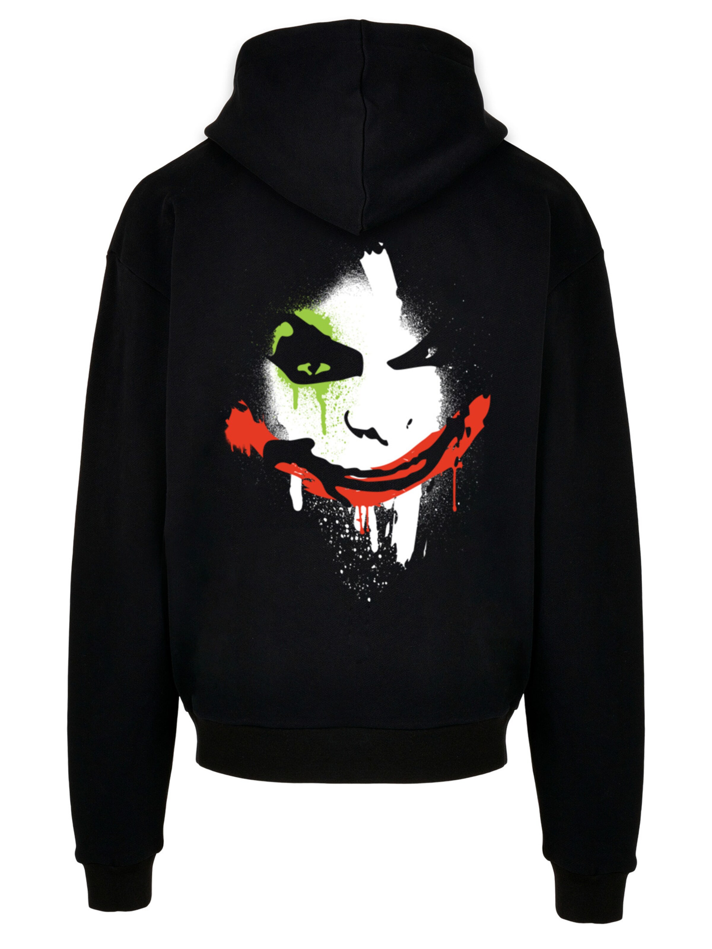 Sweat-shirt 'DC Comics' F4NT4STIC en noir : devant