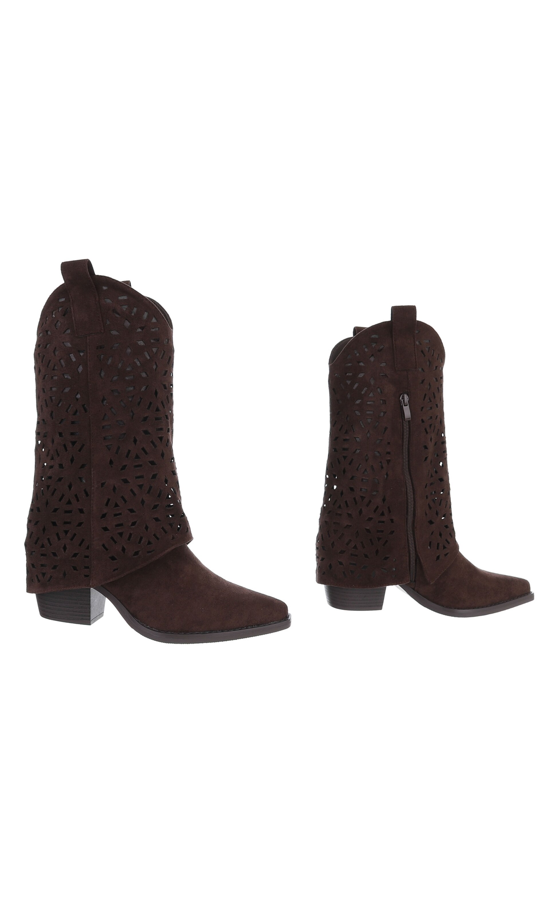Ital-Design Cowboystiefel in Braun