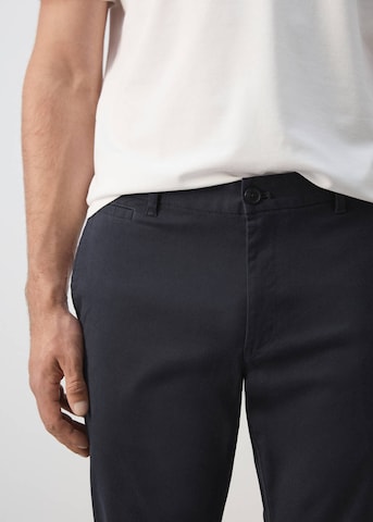 MANGO MAN Slim fit Chino Pants 'Prato' in Blue