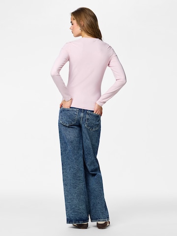 PIECES Μπλουζάκι 'PCLULA' σε ροζ