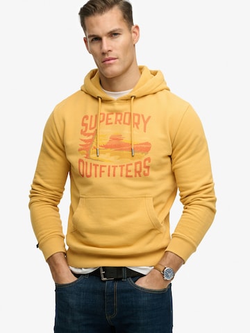 Bluză de molton 'OUTDOORS MOUNTAIN' de la Superdry & Co pe galben: față