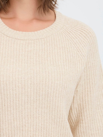 Oxmo Strickpullover ' OXIFANSI ' in Beige