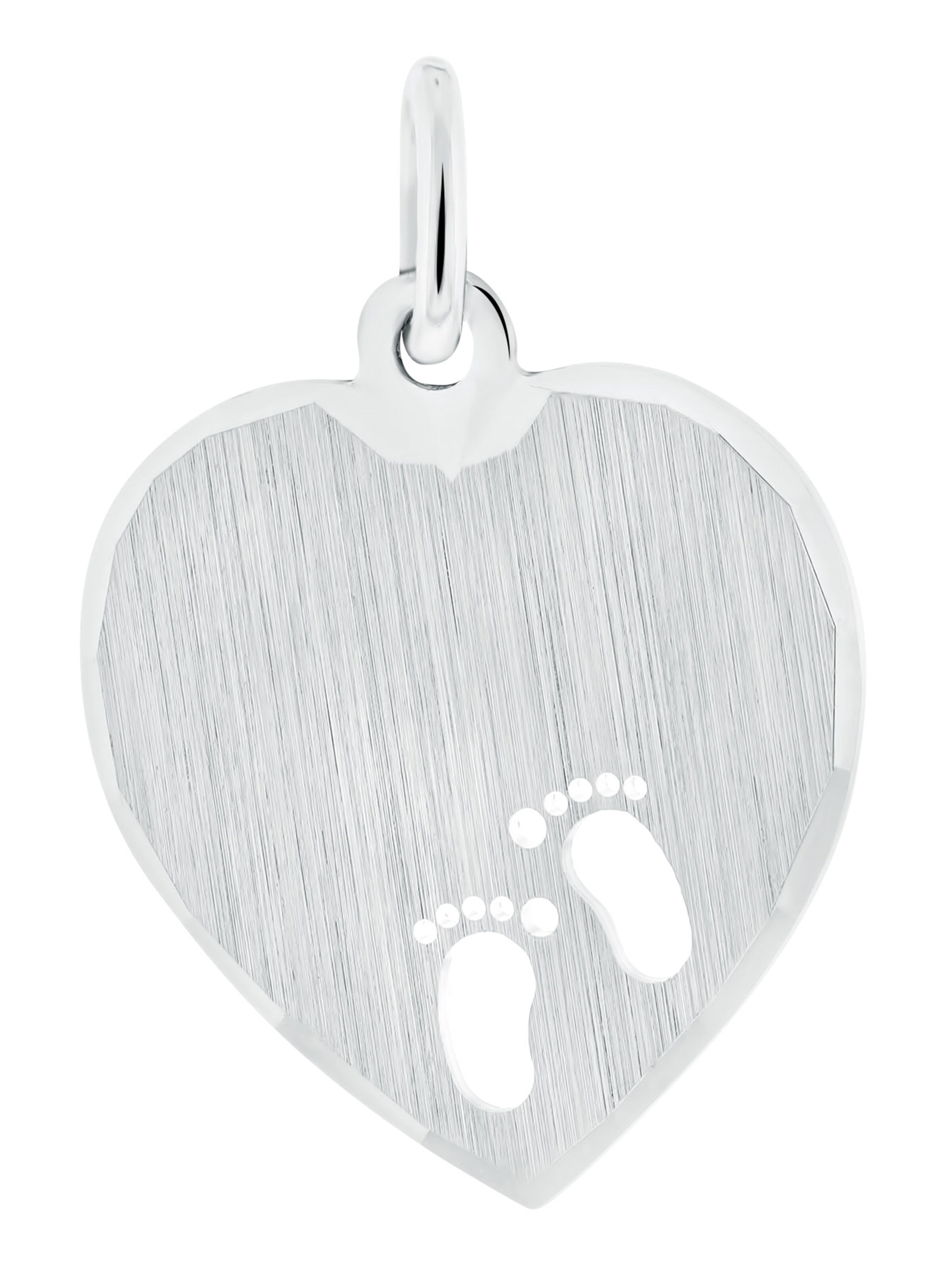 Lucardi Pendant 'Basic' in Silver: front