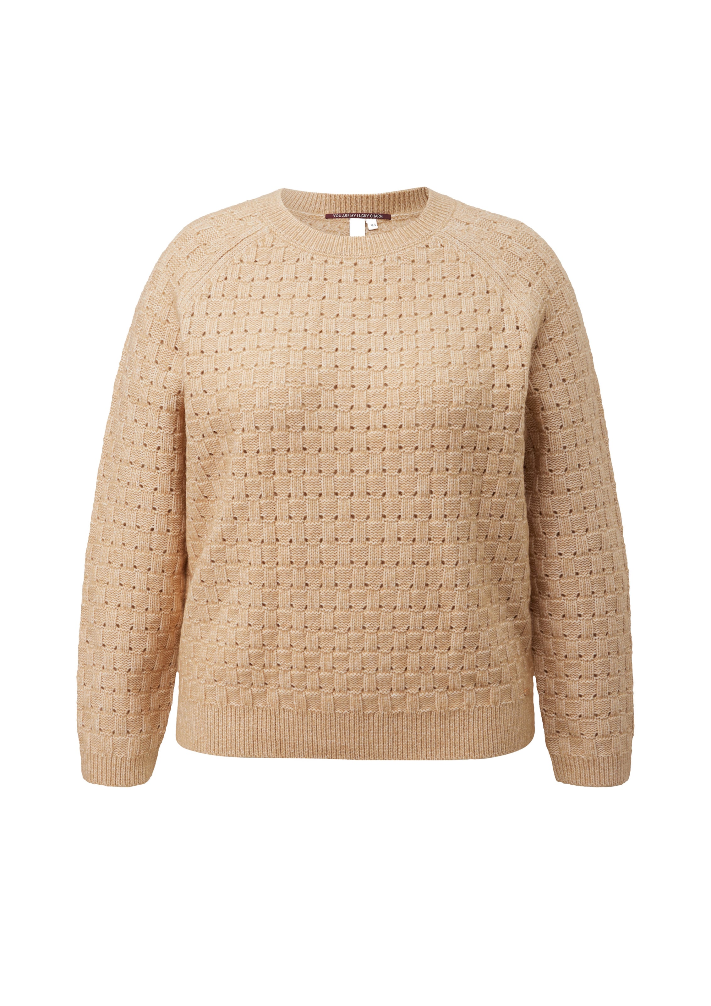 Pull-over QS en marron : devant