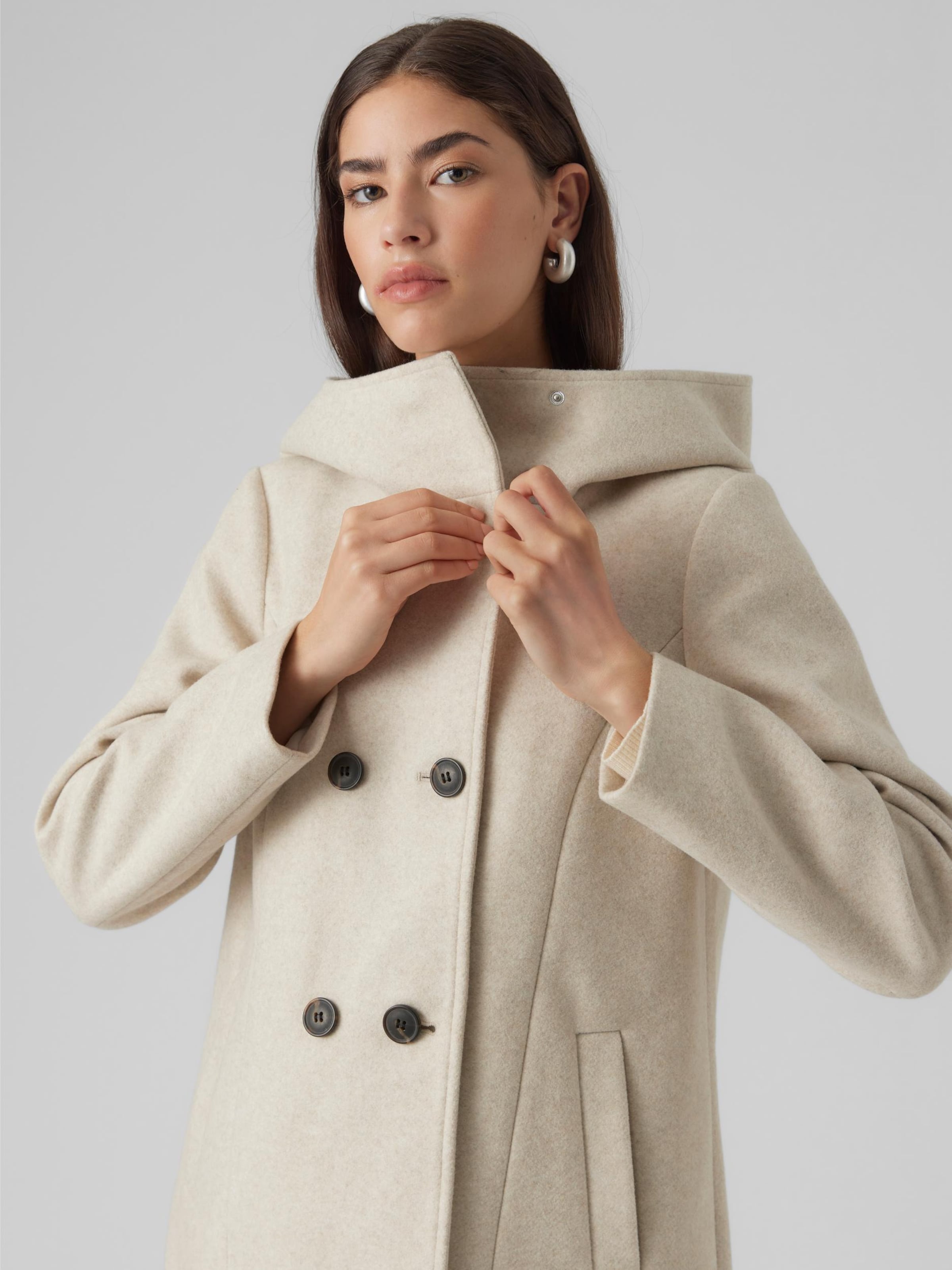 Manteau mi saison Fortune VERO MODA en Beige ABOUT YOU