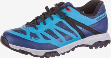 SHIMANO Athletic Lace-Up Shoes 'E-BIKE' in Blue: front