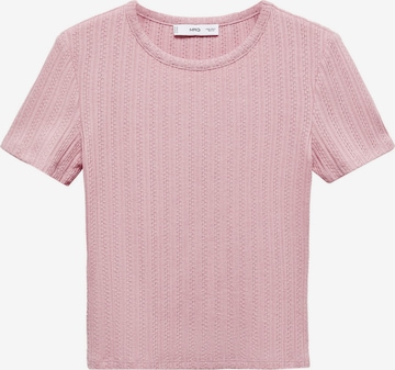 MANGO T-Shirt 'LYRA' in Pink: predná strana