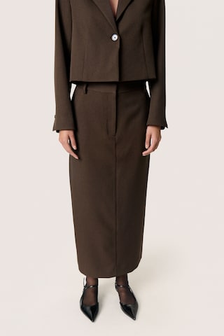 SOAKED IN LUXURY Nederdel 'Lilu' i brun