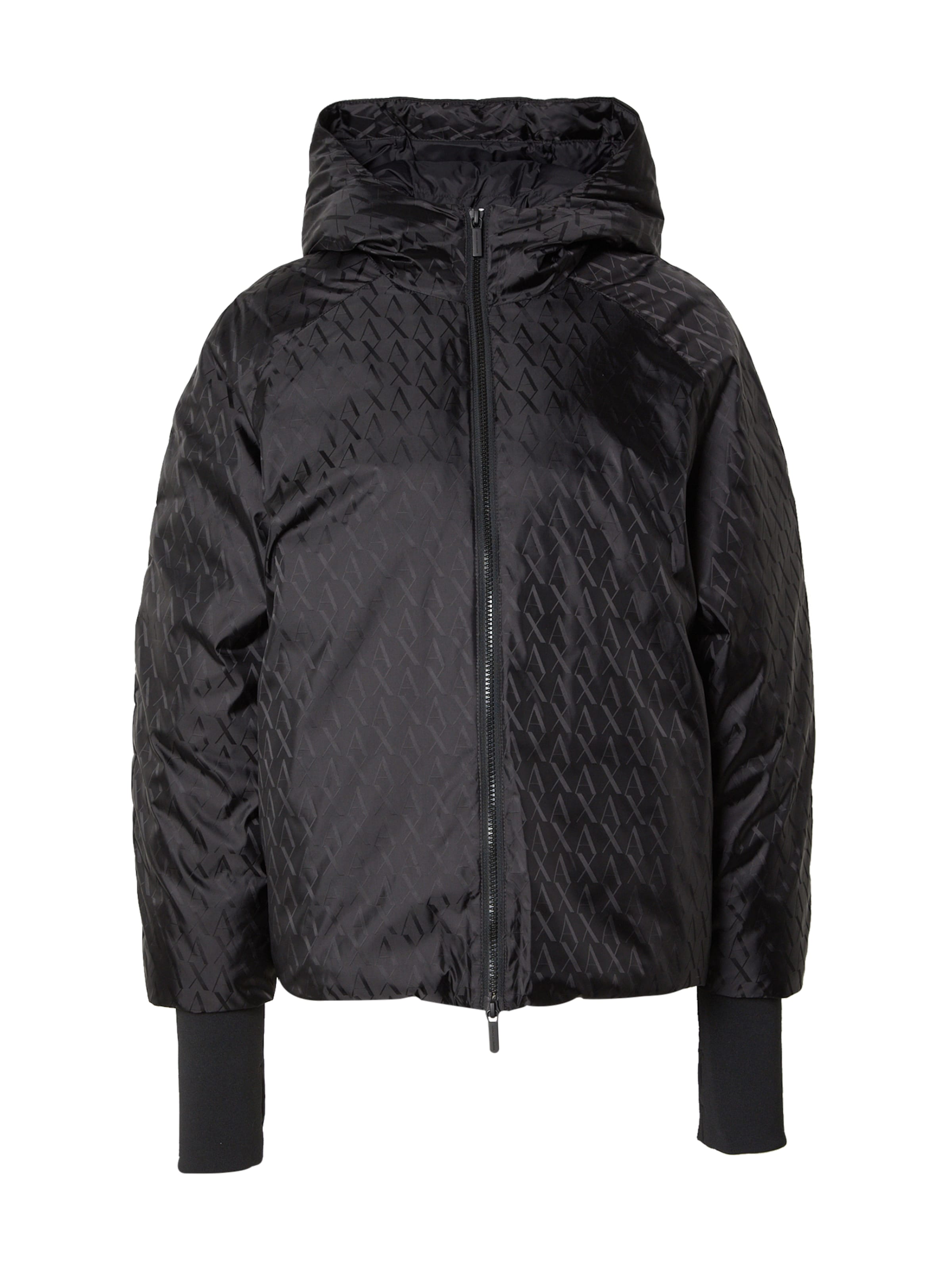 ARMANI EXCHANGE Φθινοπωρινό και ανοιξιάτικο μπουφάν σε μαύρο: μπροστά