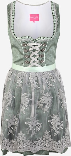 Krüger Madl Dirndl en gris / vert clair, Vue avec produit