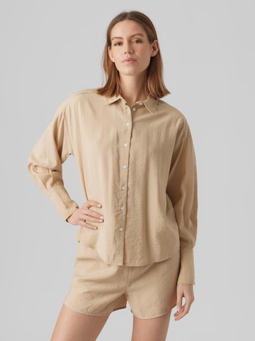 VERO MODA Bluse 'LENA' in Beige: predná strana