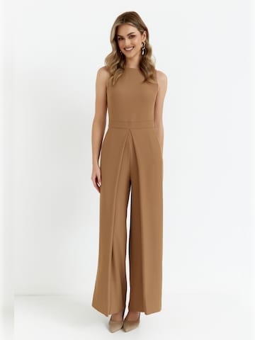 Makover - Jumpsuit en beige: frente