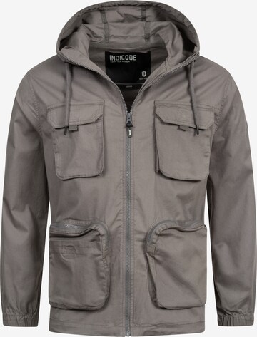 INDICODE JEANS Between-Season Jacket 'Lordsburg' in Grey: front