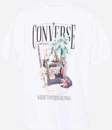 CONVERSE Shirt 'Hidden Treasures' in White: front