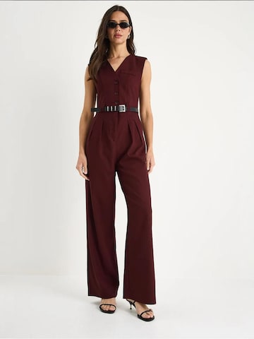 Bianco Lucci Jumpsuit in Rot: Vorderseite