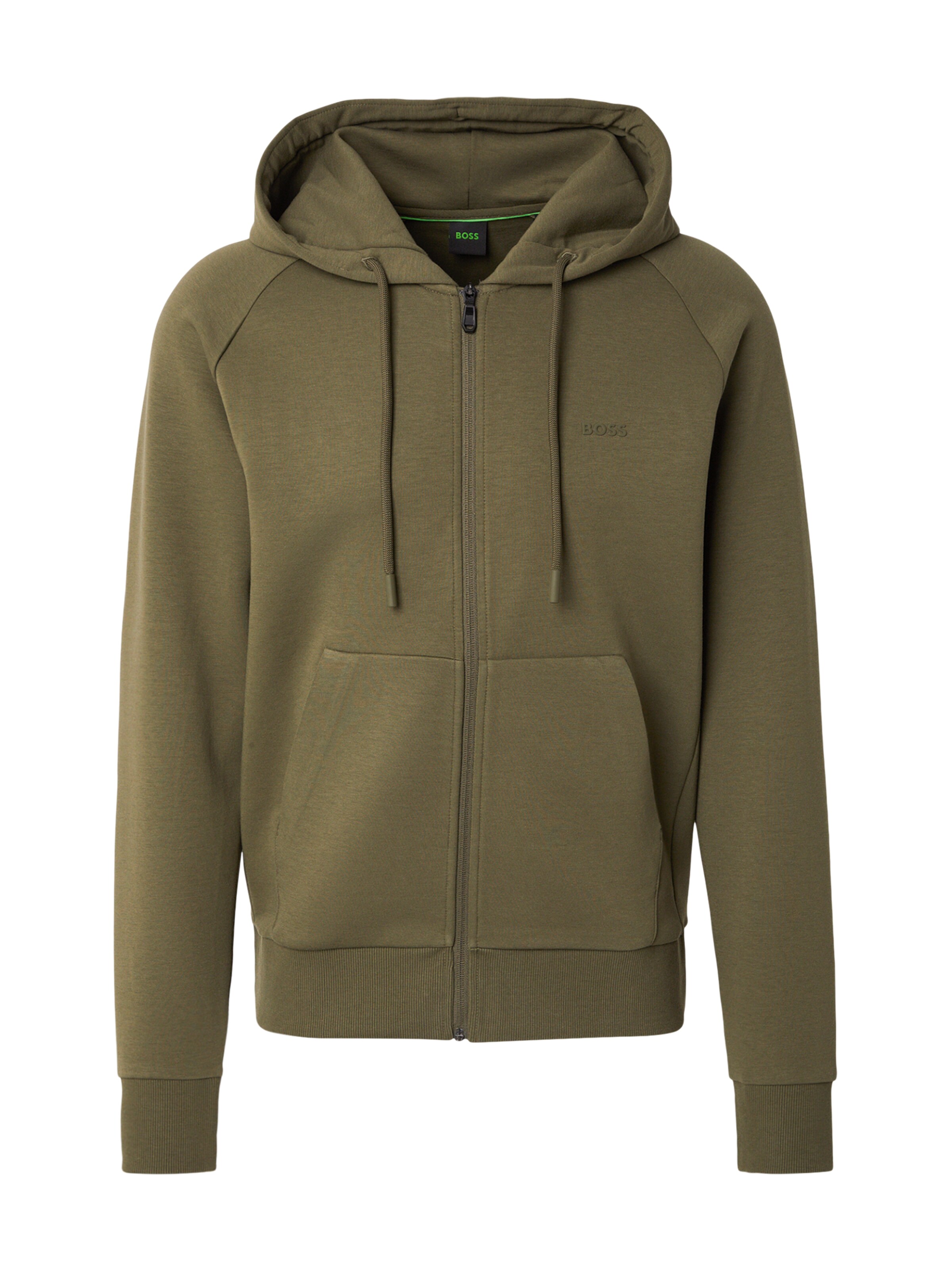 Veste de survêtement 'Saggy' BOSS en vert : devant