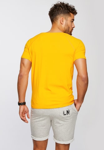 Leif Nelson Gym T-Shirt Rundhals in Orange