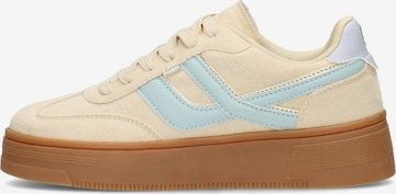 POSH by Poelman Platform trainers 'Georgia' in Beige: front