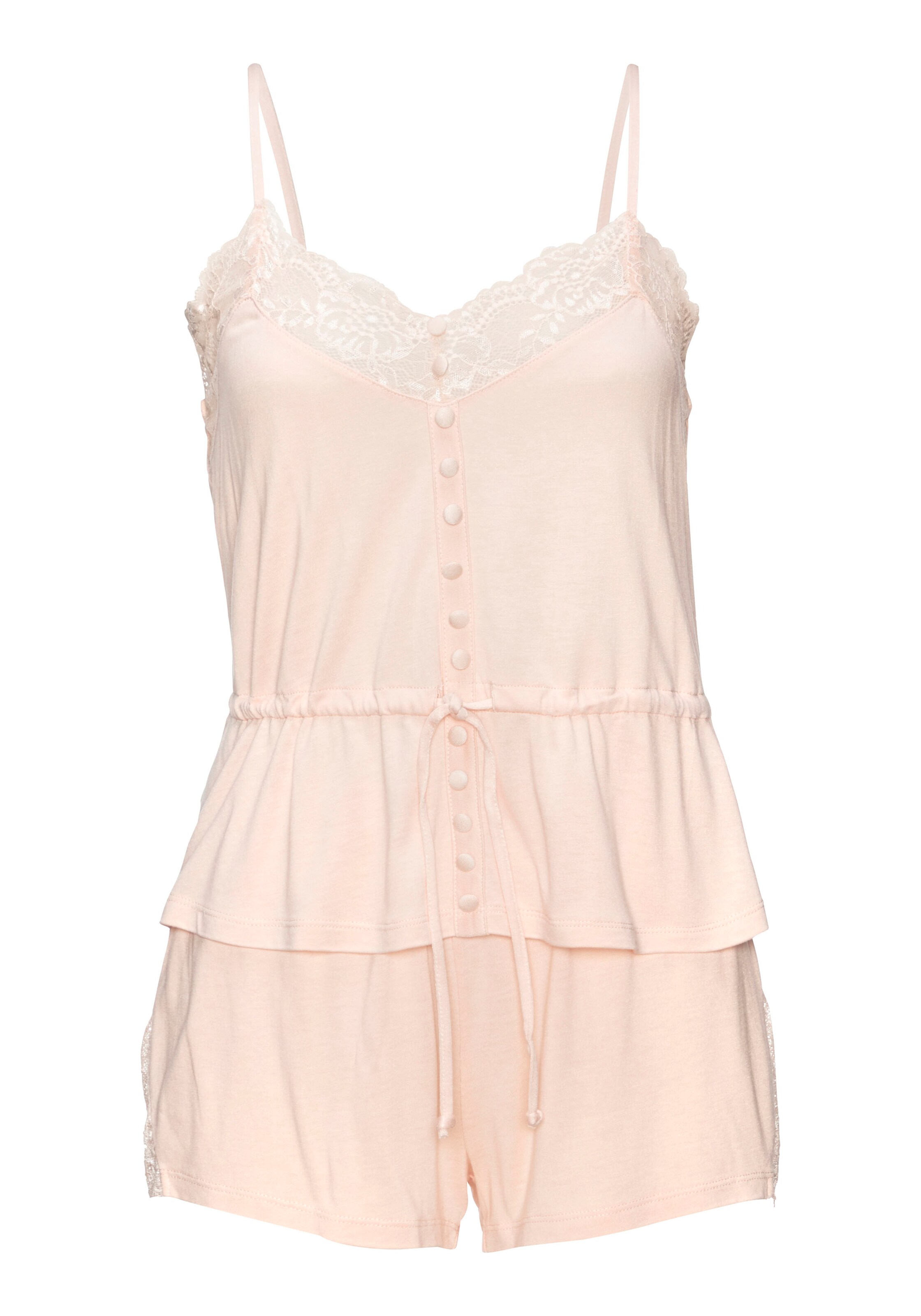 LASCANA Short Pajama Set in Orange: front