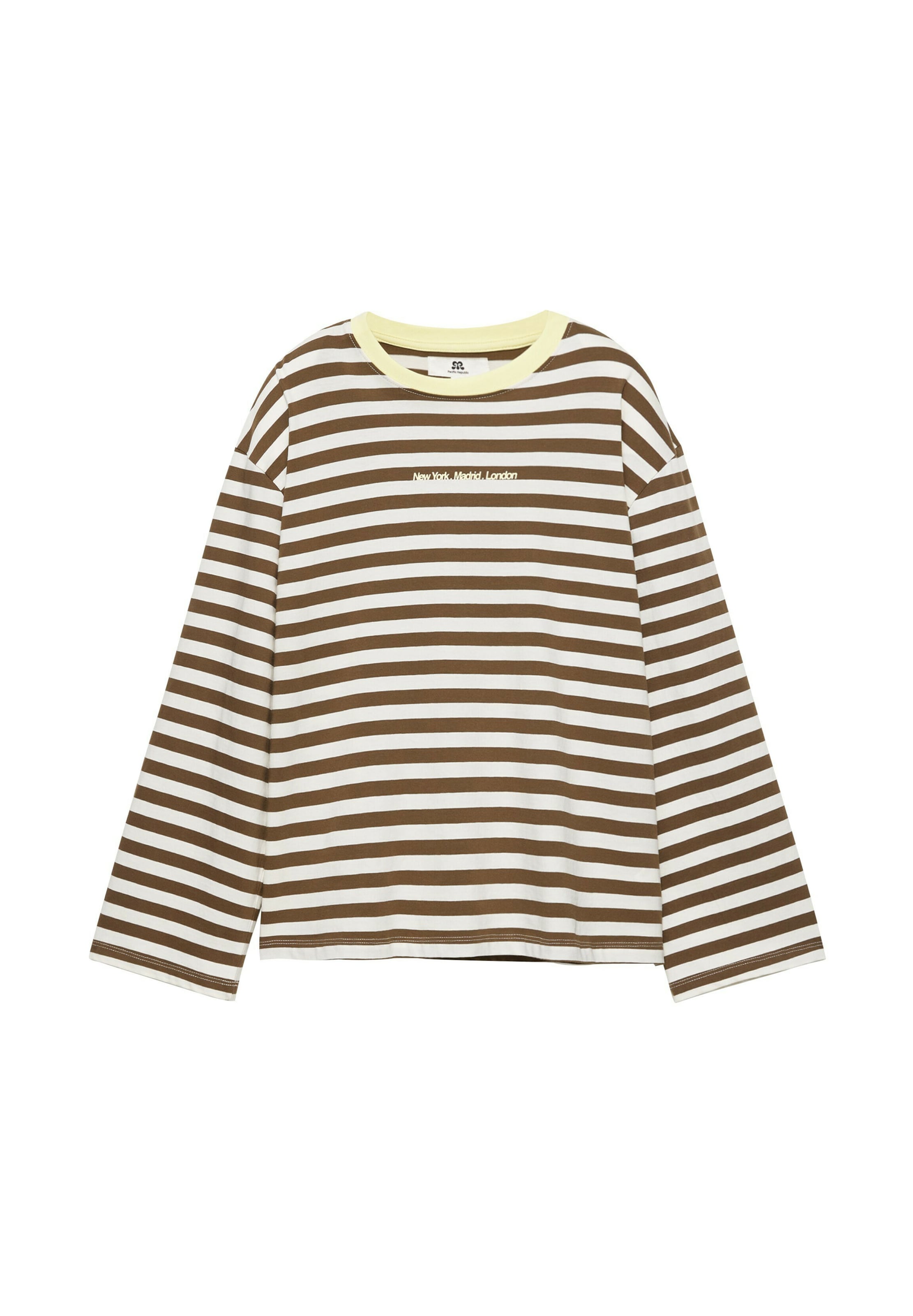 Pull&Bear Shirt 'PACIFIC' in Braun: Vorderseite
