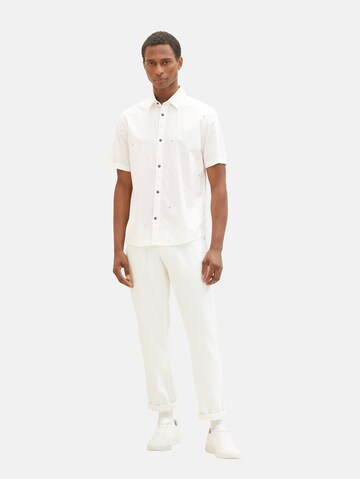 TOM TAILOR Regular fit Button Up Shirt in White