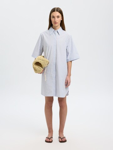 SELECTED FEMME Shirt dress in Blue