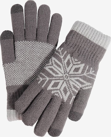 Magicshe Fingerhandschuhe 'Winter Strickhandschuhe Touchscreen' in Grau: Vorderseite