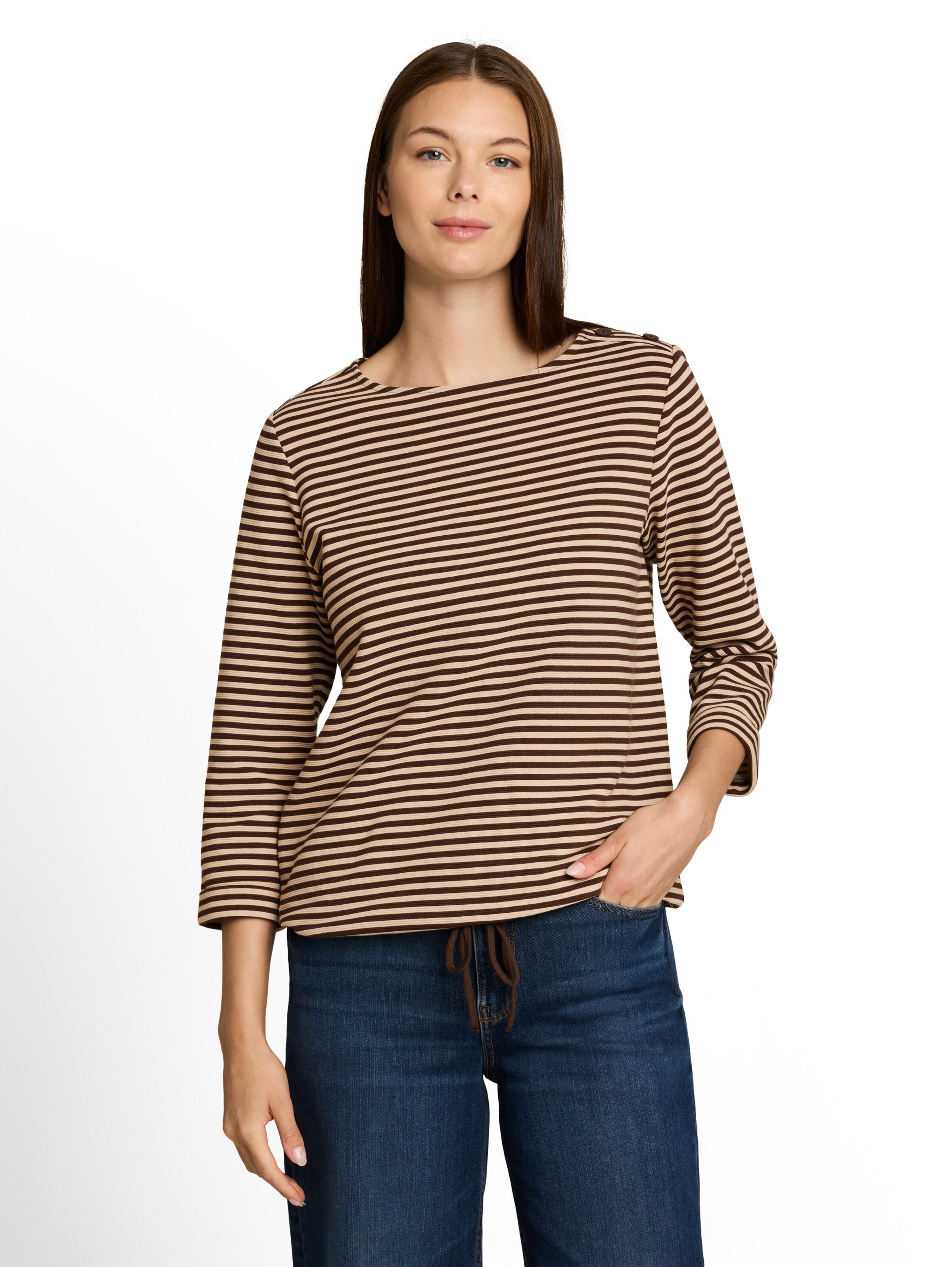 TOM TAILOR Shirt in Braun: Vorderseite