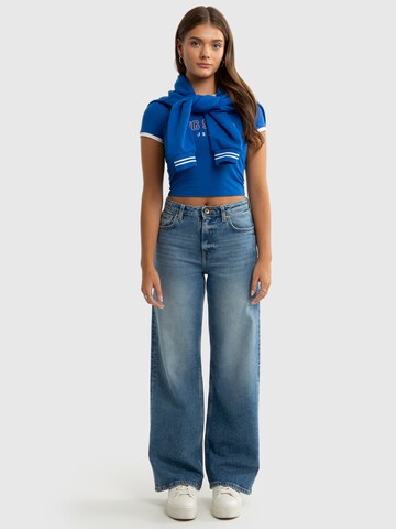 BIG STAR Wide leg Jeans 'Natalie' in Blauw