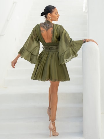 JIORO Jurk 'ESSENTIALS' in Groen