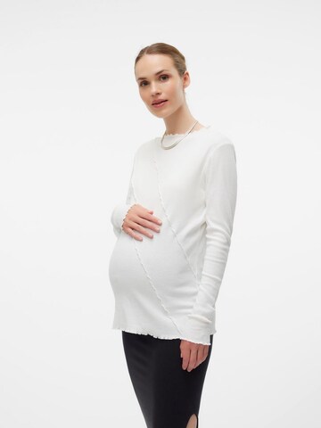 MAMALICIOUS Shirt 'MLSTINA' in White: front