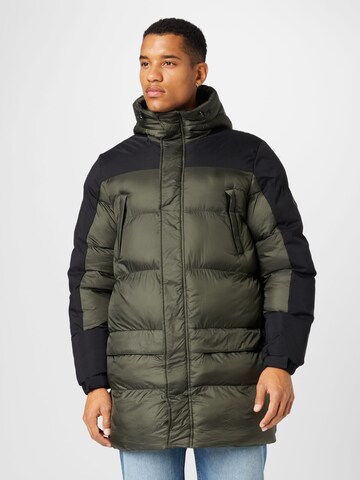 BLEND Winter Jacket in Green: front