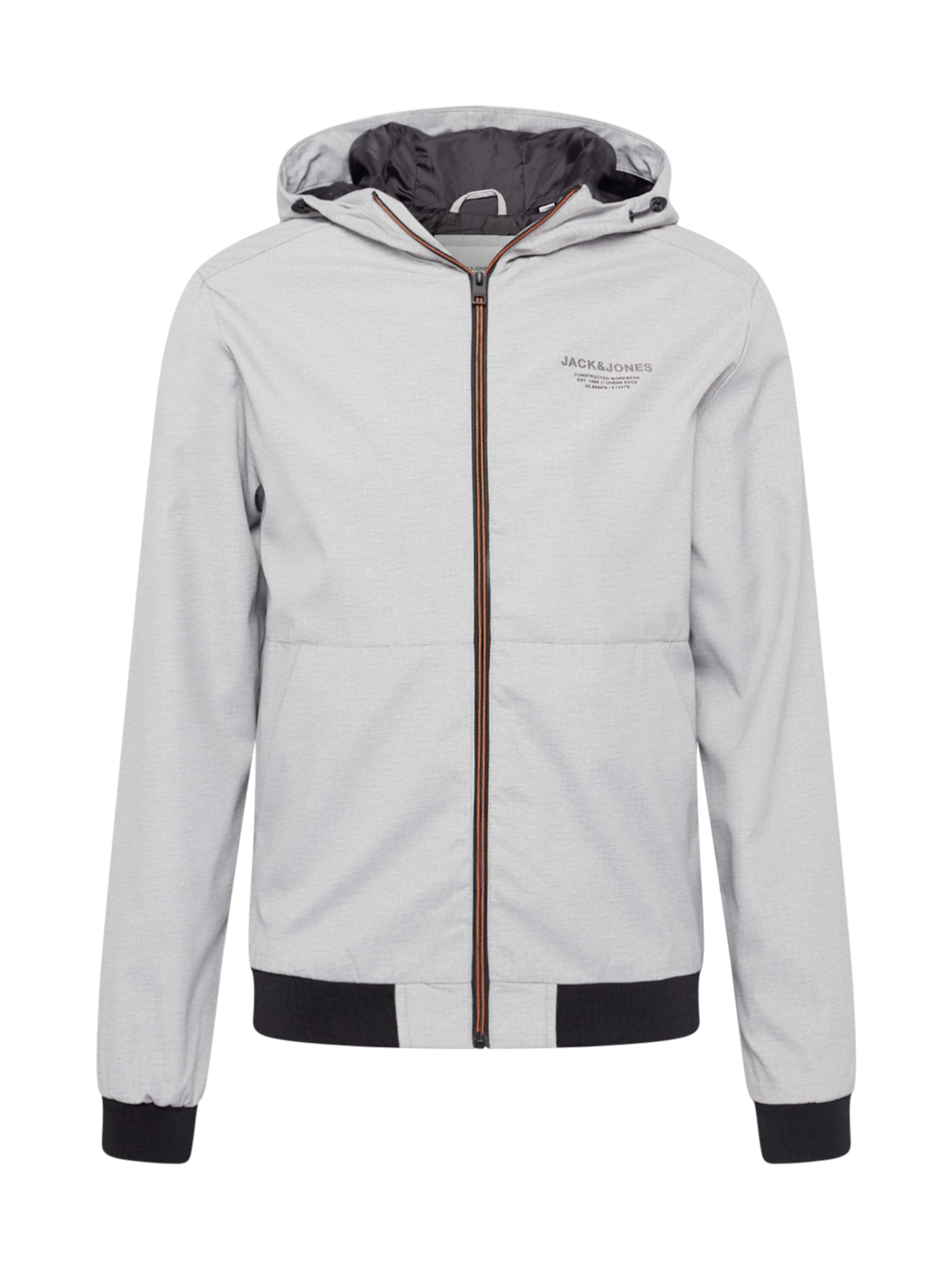 JACK & JONES Jacke 'Seam' in Grau: Vorderseite