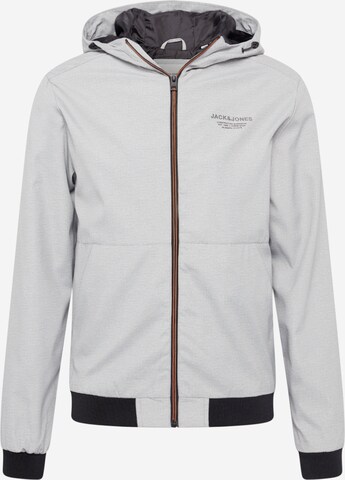 Veste mi-saison 'Seam' JACK & JONES en gris : devant