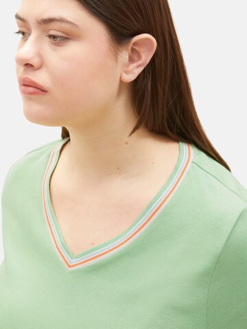 Tricou de la Tom Tailor Women + pe verde