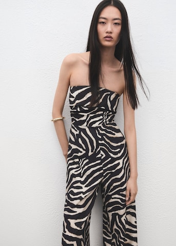 MANGO Jumpsuit 'Plumas-W' in Schwarz