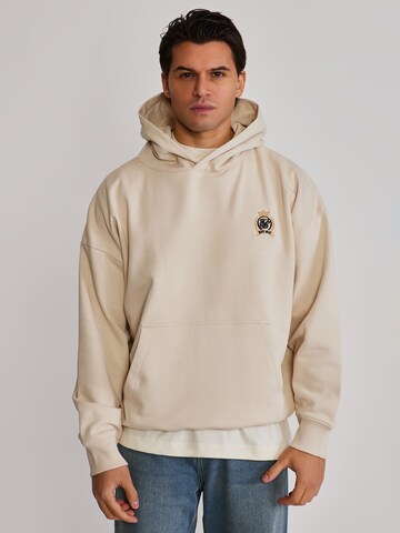 Felpa di SikSilk in beige: frontale