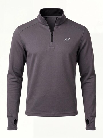 saved lab Funktionsshirt 'SL-161 Quarter Zip Anthracite'‌‌‌‌‌‌ in Grau: Vorderseite