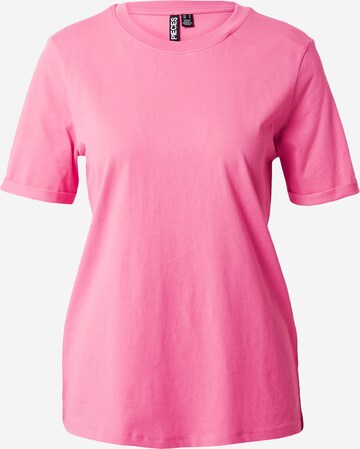 PIECES Tričko 'RIA' – pink: přední strana