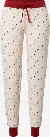 Skiny Pajama pants 'Party' in Beige mottled / Red, Item view