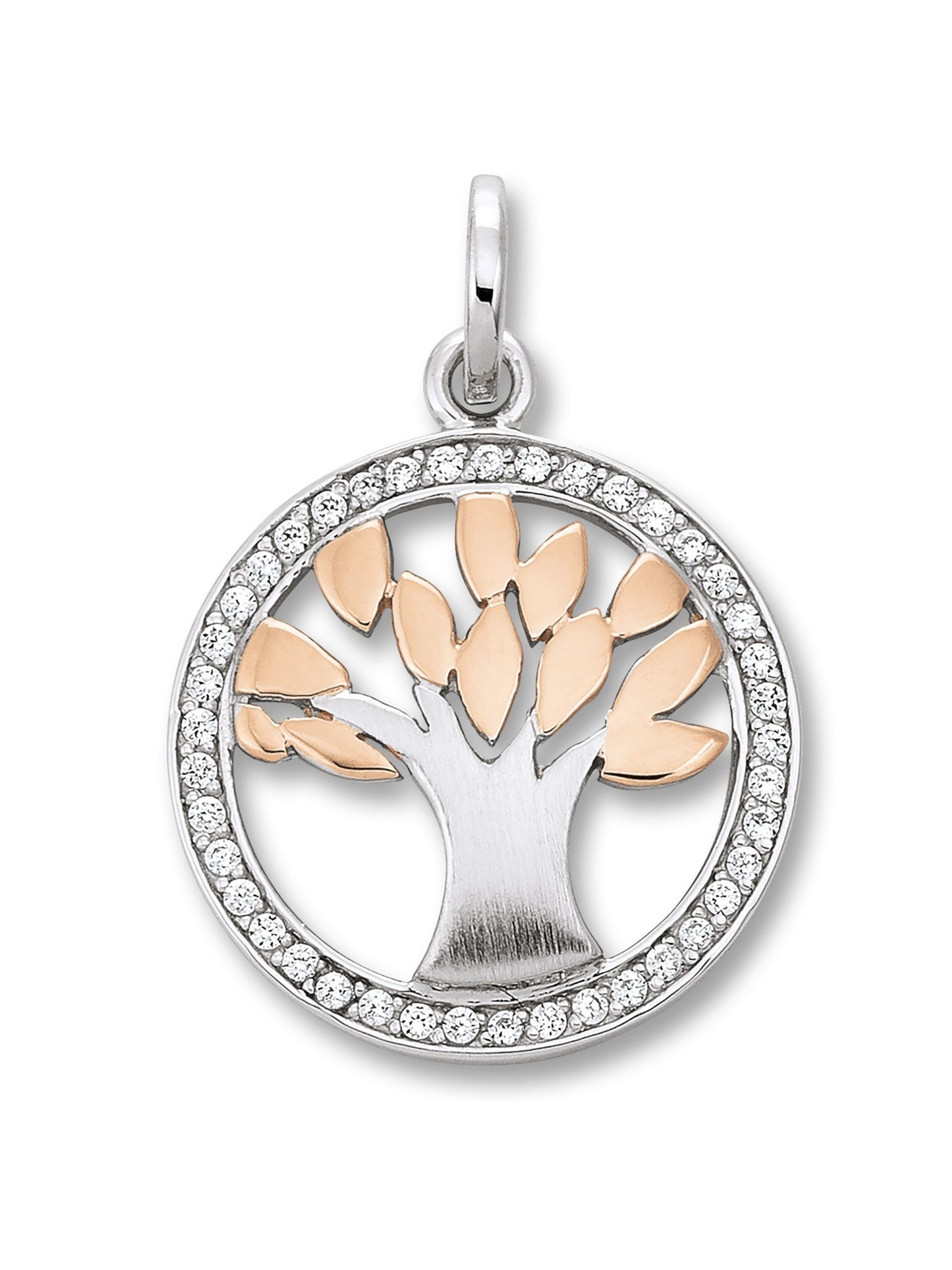 ONE ELEMENT Anhänger 'Lebensbaum' in Silber: Vorderseite